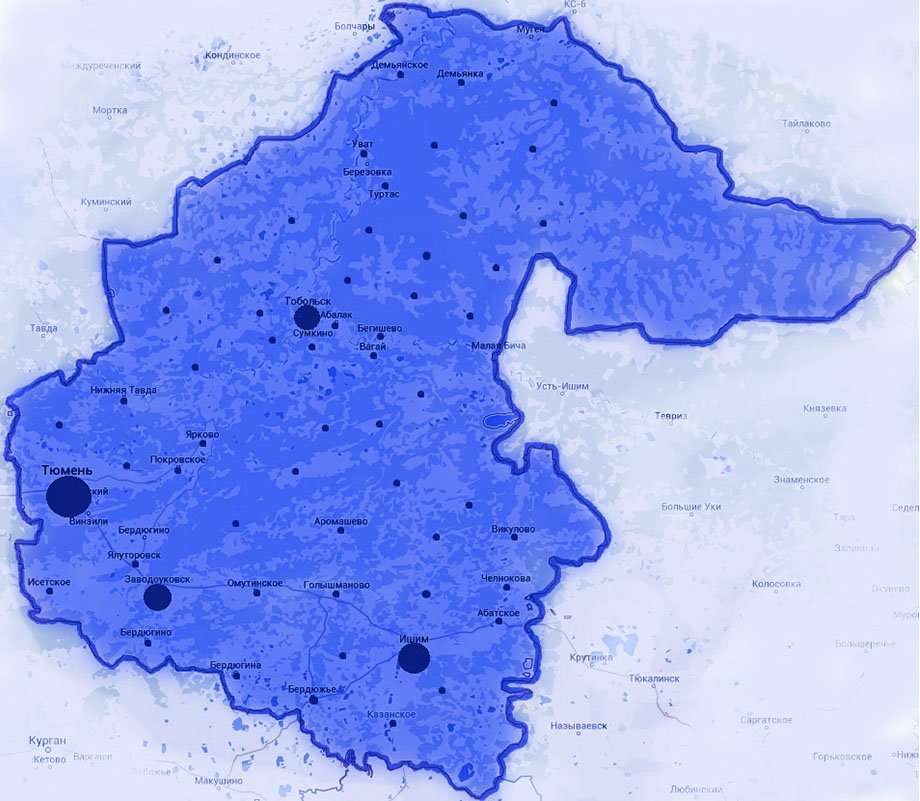 Карта осадков нижняя тавда