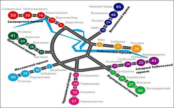 Тюмень речкино карта
